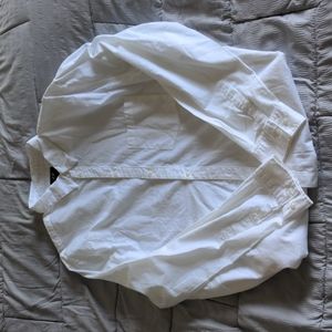 Men's White Button Up Dress Shirt